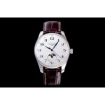 Longines Lunar Phase Watch Brown Leather Strap Watch
