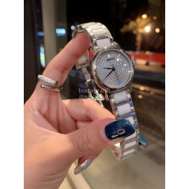 Longines Crystal Diamond Dial Watch For Women