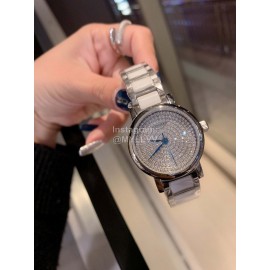 Longines Crystal Diamond Dial Watch For Women