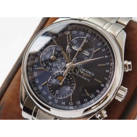 Longines 316l Refined Steel Multifunctional Watch Black