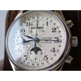 Longines 316l Refined Steel Multifunctional Watch White