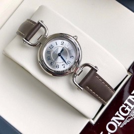 Longines 26.5mm Dial Quartz Watch For Women Coffee