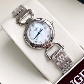 Longines 26.5mm Dial Quartz Watch For Women Silver