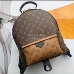 Louis Vuitton Loose And Soft Leather Trim Double Backpack Medium M41561