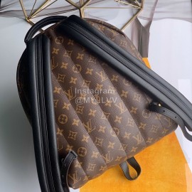 Louis Vuitton Loose And Soft Leather Trim Double Backpack Medium M41561
