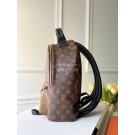 Louis Vuitton Cowhide Trim And Engraved Zipper Pull Double Backpack Medium M44874