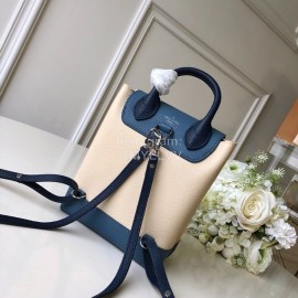 Louis Vuitton Mini Charm Lockme Backpack Blue M54573