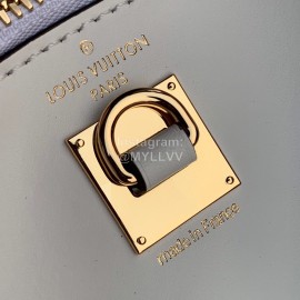 Louis Vuitton Citysteamer Carved Lock Bag White Green Large M42188