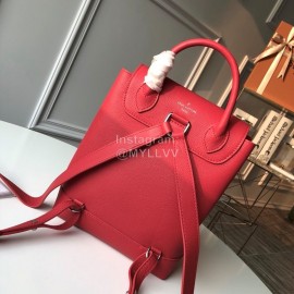 Louis Vuitton Everyday Lockme Soft Leather Backpack Red M41815