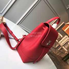 Louis Vuitton Everyday Lockme Soft Leather Backpack Red M41815