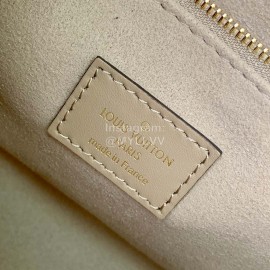 Lv On The Go Monogram Empreinte Leather Handbag Gray