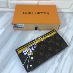 Louis Vuitton Brazza Troy Silk Screen Long Wallets M66540