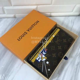 Louis Vuitton Brazza Troy Silk Screen Long Wallets M66540