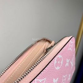 Louis Vuitton 2020 Zippy Tie-Dye Style Zipper Around Long Wallets Pink M69110