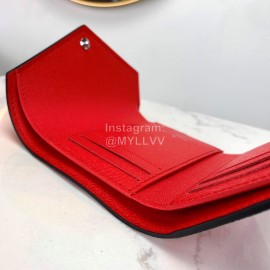 Louis Vuitton 2020 Victorine Tie-Dye Style Envelope Type Short Wallets Red M68842