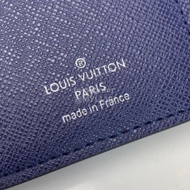 Louis Vuitton 2020 Victorine Tie-Dye Style Envelope Type Short Wallets Blue M69112