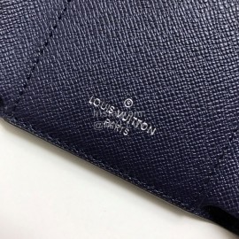 Louis Vuitton 2020 Victorine Tie-Dye Style Envelope Short Wallets Blue M69113