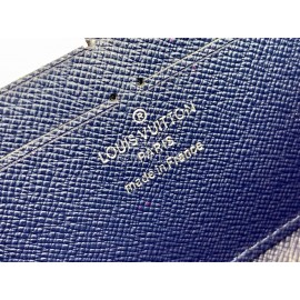 Louis Vuitton 2020 Zippy Tie-Dye Style Zipper Around Long Wallets Blue M69110