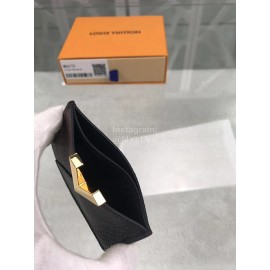 Louis Vuitton Canvas Calfskin Fashion Clip Black M56173