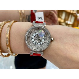Louis Vuitton 316l Fine Steel Case SiLouis Vuittoner Diamond Dial Watch