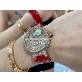 Louis Vuitton 316l Fine Steel Case Gold Diamond Dial Watch