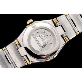 Omega G Factory 25mm White Dial Silver Quartz Watch For Women
