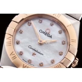 Omega G Factory New 25mm White Dial Quartz Watch For Women