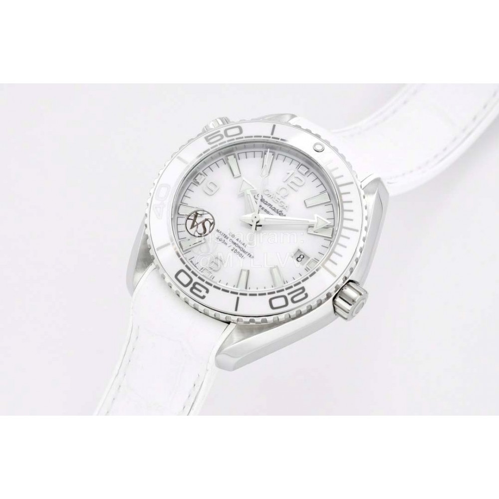 Omega New 39.5mm Ceramic Dial Watch For Women