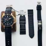 Panerai Vs Factory 42mm Dial Black Leather Strap Watch