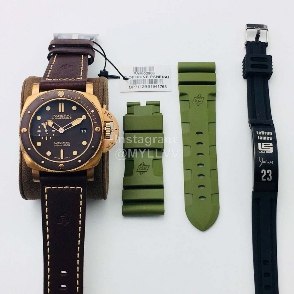 Panerai Vs Factory 47mm Dial Leather Strap Watch