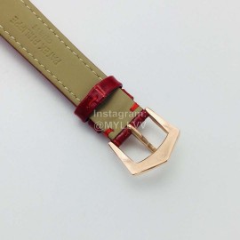 Patek Philippe 35mm Dial Leather Strap Multifunctional Watch Red