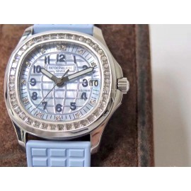 Patek Philippe Aquanaut Series Diamond Rubber Strap Watch