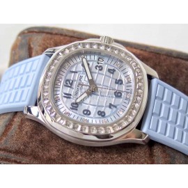 Patek Philippe Aquanaut Series Diamond Rubber Strap Watch