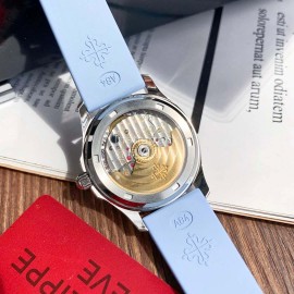 Patek Philippe Aquanaut Series Blue Rubber Strap Watch