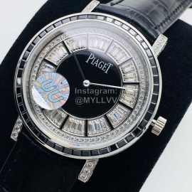 Piaget Uu Factory Black Leather Strap 41mm Dial Watch