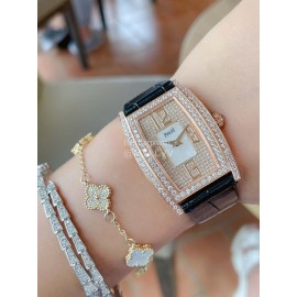 Piaget 316l Steel Case Diamond Dial Watch Gold