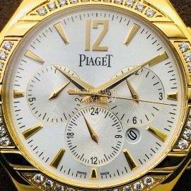 Piaget 43mm Dial Diamond Multifunctional Watch Gold