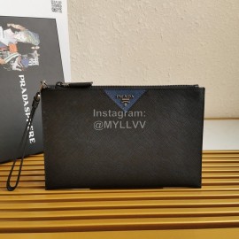 Prada Classic Cross Grain Cowhide Exquisite Handbag For Men 2ng05v