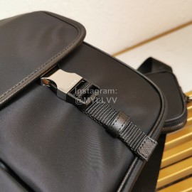 Prada Classic Nylon Flap Fashion Postman Bag For Men Black 2vd768