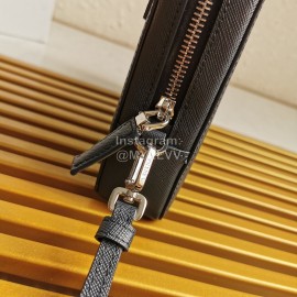 Prada Cross Grain Cowhide Exquisite Handbag For Men Blue 2vf017