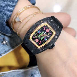 Richard Mille Bon Bon Series Fashion Rubber Strap Watch