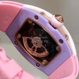 Richard Mille Bon Bon Series Fashion Rubber Strap Watch Pink