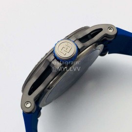 Roger Dubuis Bbr Factory Luminous Scale Blue Rubber Strap Watch