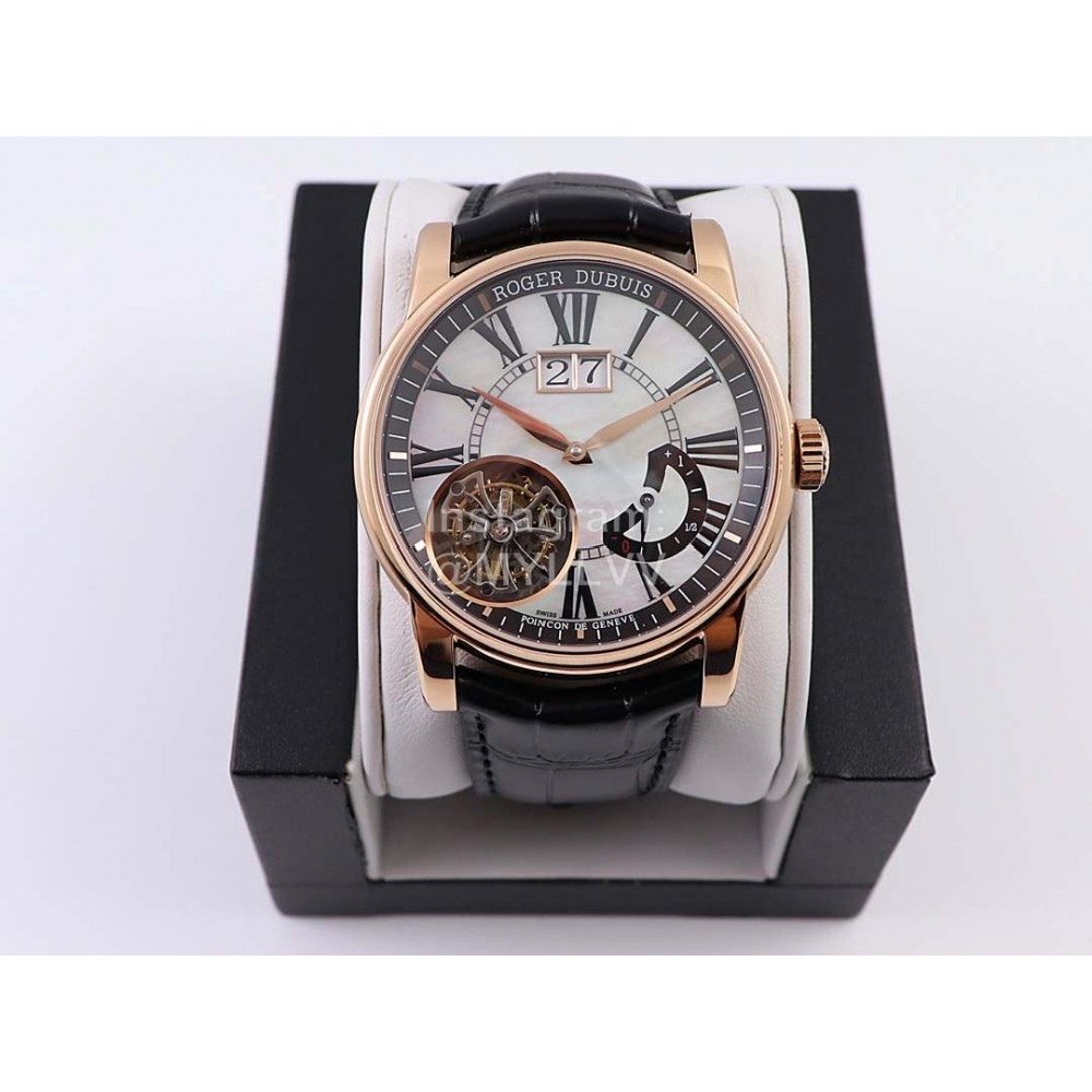 Roger Dubuis Hommage New Roman Numeral 42mm Dial Watch For Men