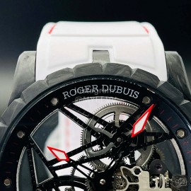 Roger Dubuis Bbr Factory Carbon Fibre Case Watch White