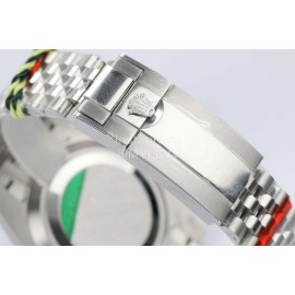 Rolex 40mm Dial Steel Strap Watch Green