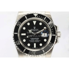 Rolex 40mm Black Dial Steel Strap Watch