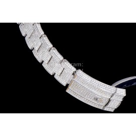 Rolex 904l Steel Diamond Dial Watch