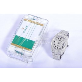 Rolex 904l Steel Diamond Dial Watch