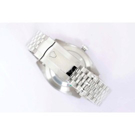Rolex 41mm Red Dial Steel Strap Luminous Watch